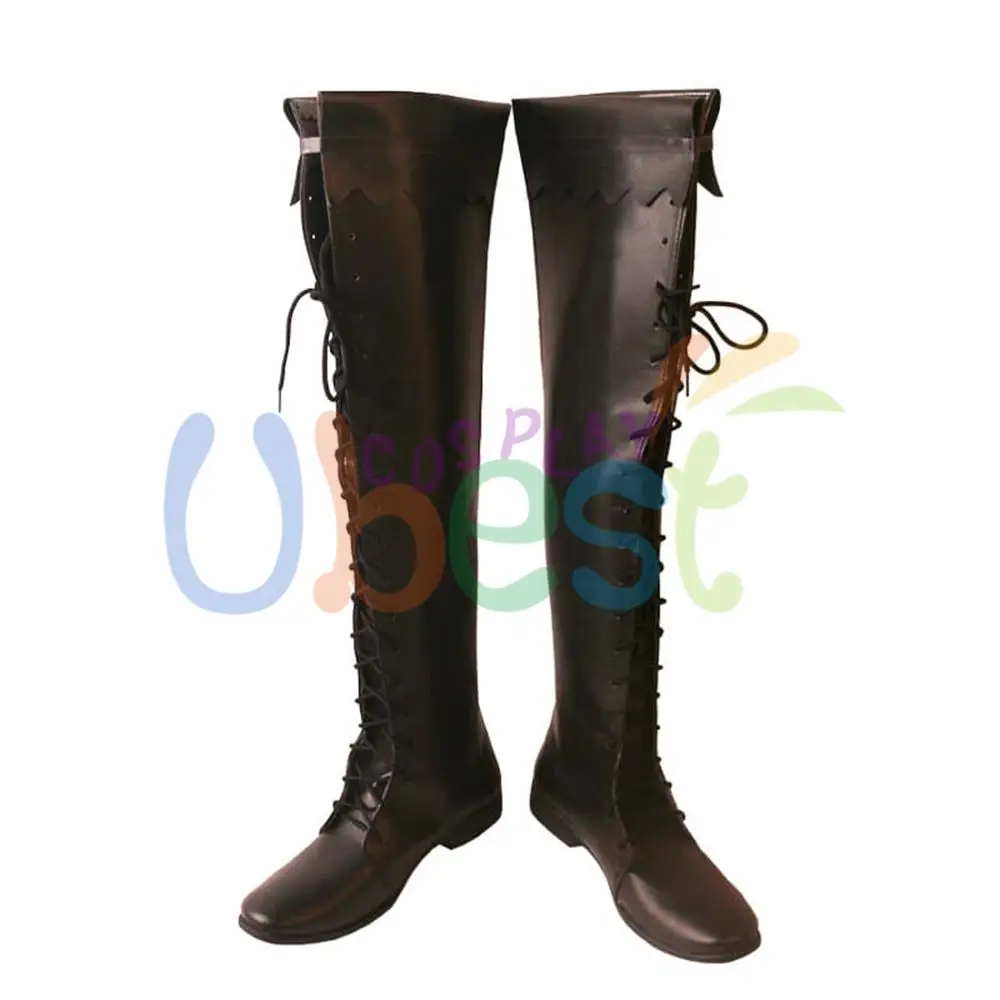 Yshshtola sapatos cosplay final fantasia xiv ff14 botas longas