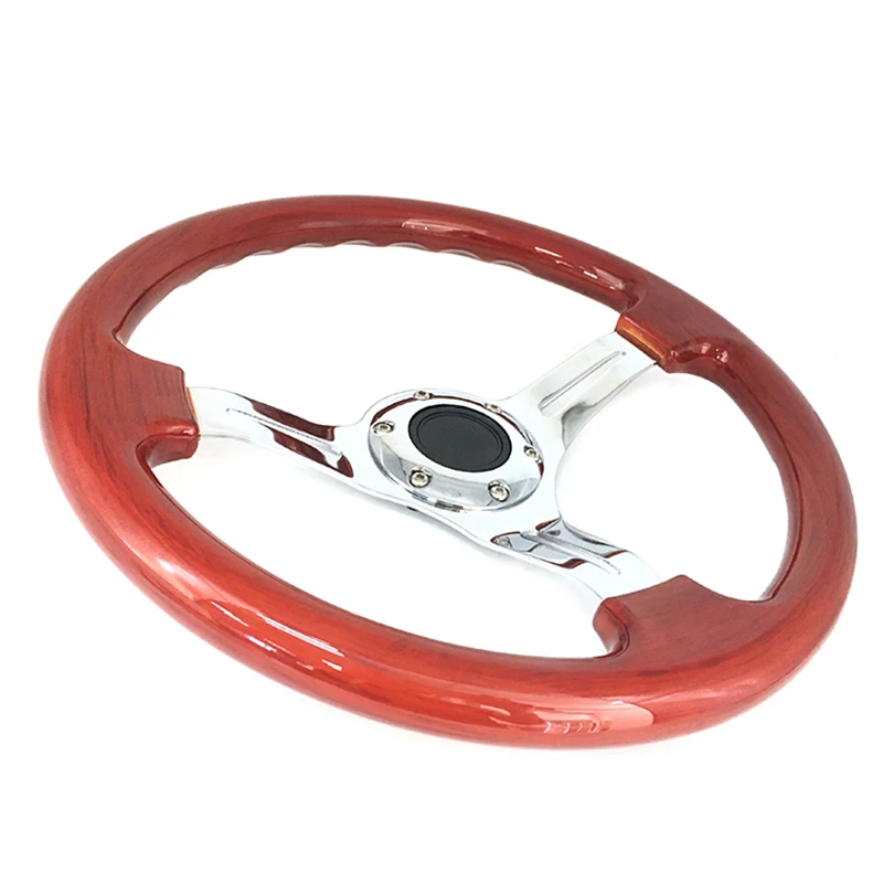 ABS 14inch 350MM Universal Wooden Volante Drifting Racing Sport Steering Wheel