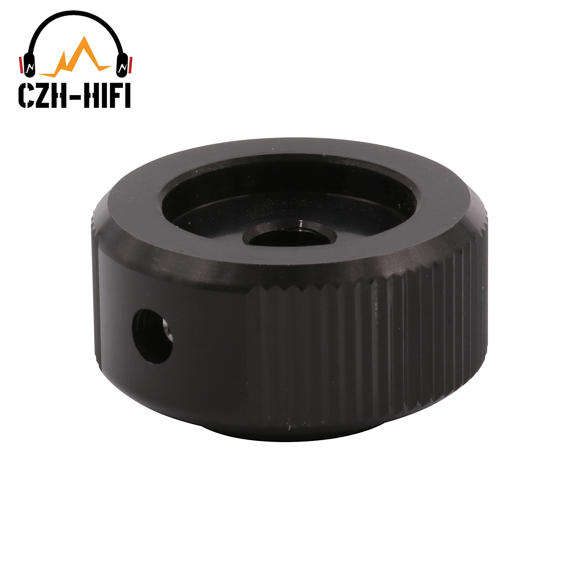 1pc 30x16mm CNC Machined Solid Aluminum Volume Control Knob Button ON for CD Player Amplifier DAC Radio Speaker Potentiometer