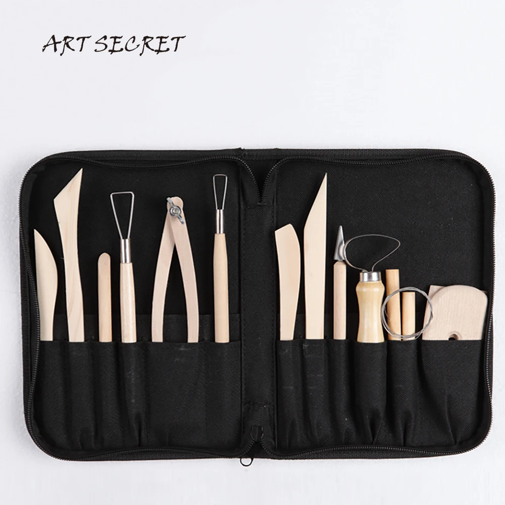 

Artsecret 13PC/Set Mud Shaping Tools Clay Sculpture Modeling Art Artist Supplies