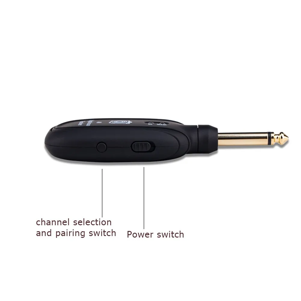 A8 UHF Guitar Wireless System Transmitter Receiver Built-in Rechargeable wireless guitar transmitter for guitar accessories