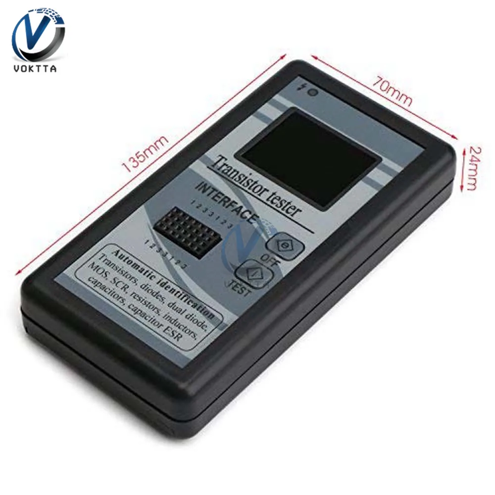 M328 Transistor Tester Mega328 Multi-purpose Thyristor Capacitance Resistor Inductance Meter TFT 128*160 LCD Display