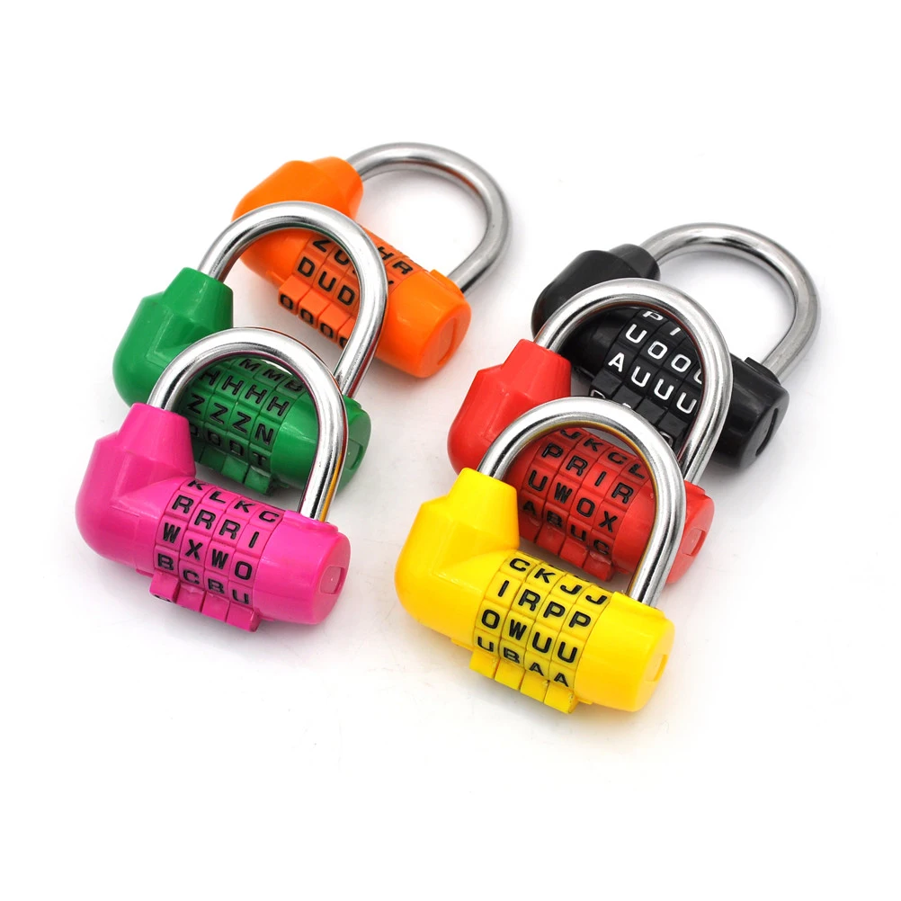 4 Dial Digit Letter Combination Travel Security Code Lock Diary Password Padlock Luggage Security Padlock