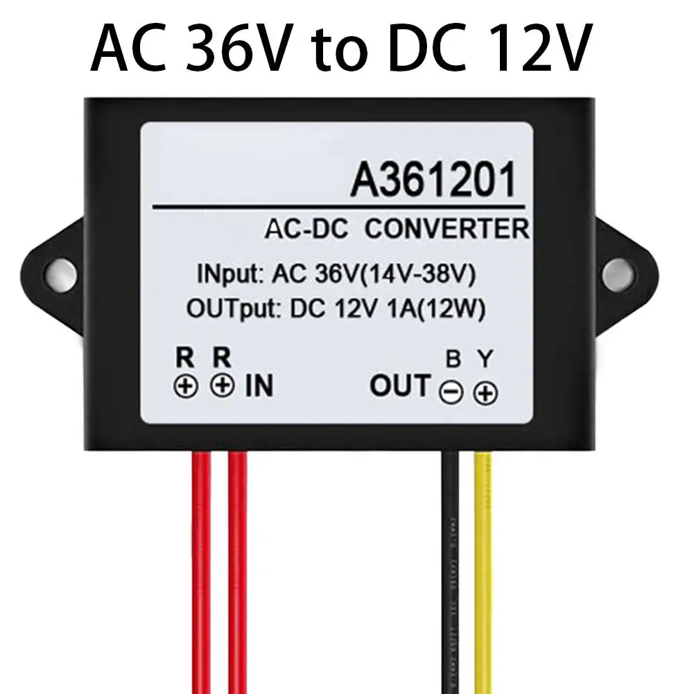 AC 36V to DC 12V Power Converter Converter Power Module Waterproof Power Supply Converter Adapter Power Regulator