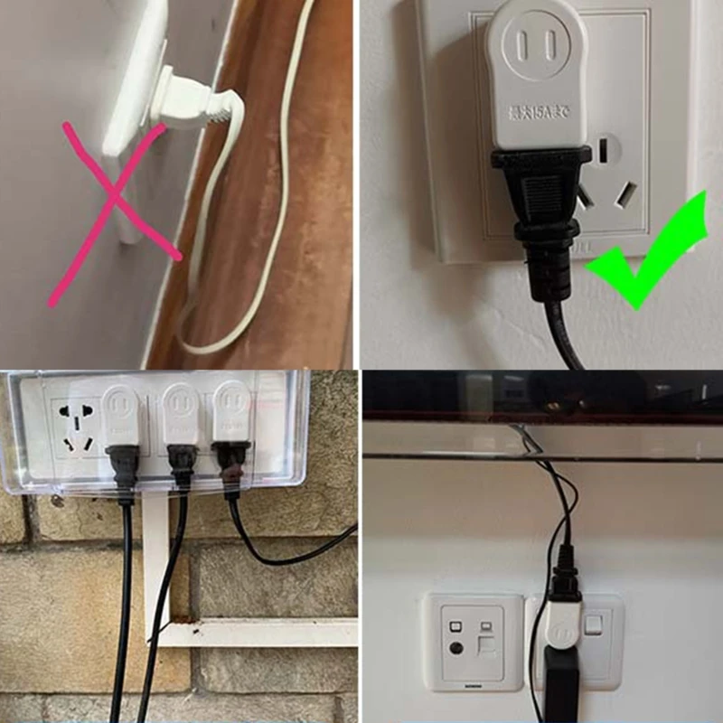 U.S. plug converter  Plug Extender, Wall Plug Adapter,90 Degree Up Down Angled Left Right Angled Adapter and Power Inverter