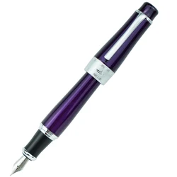 Penna stilografica Duke 2009 in metallo memoria viola tus-chaplin pennino pesante di grandi dimensioni con pennino medio/piegato