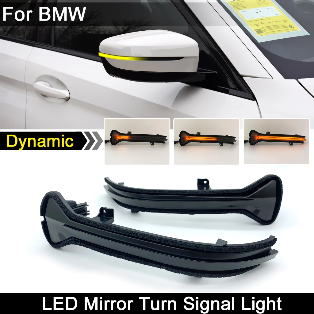 

For BMW 5-Series G30 G31 F90 M5 6-Series G32 7-Series G11 G12 LED Side Mirror Indicator Light Dynamic Blinker Turn Signal Lamp