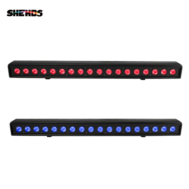 SHEHDS 18x18W RGBWA+UV 6IN1 Indoor Led Wall Light DMX Led Bar Stage Light For DJ Concert Church Professional Stage Equipment