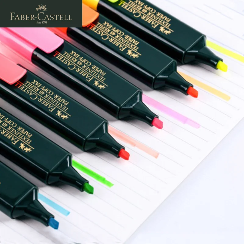 

Маркировочная ручка Faber-Castell с зеленым корпусом, 6 цветов, Товары для офиса и школы, 1 шт.