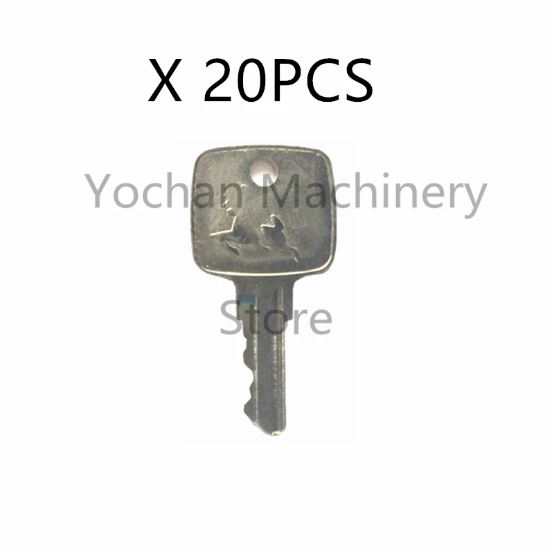 

20 Pcs Ignition Key For John Deere Loaders Tractors Backhoes AR51481