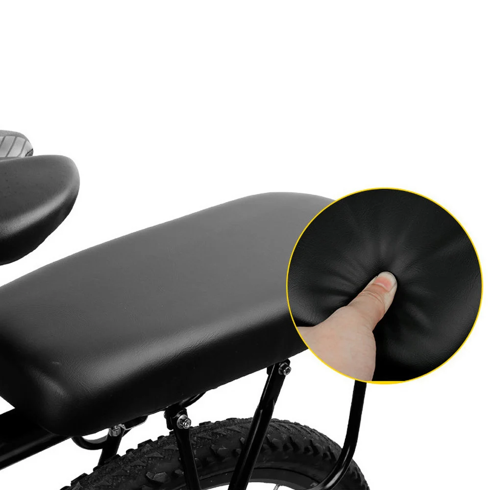 Thickening cushion of bicycle back seat cushion board soft saddle  cushion on rack bike man Sitting Luggage Carrier Cargo Rack