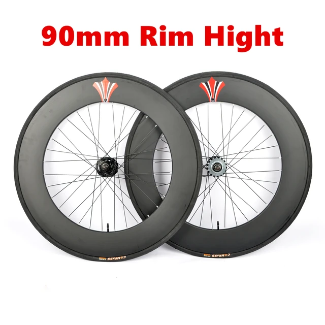 固定ギア付き自転車ホイールセット,アルミニウム合金,折りたたみ式,90mm - AliExpress