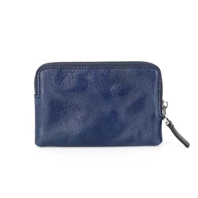 Key Purses Women Genuine Leather Luxury Men Small Zipper Wallets Housekeeper Keychain Cowhide ID Driving License Bag Coin Pouch