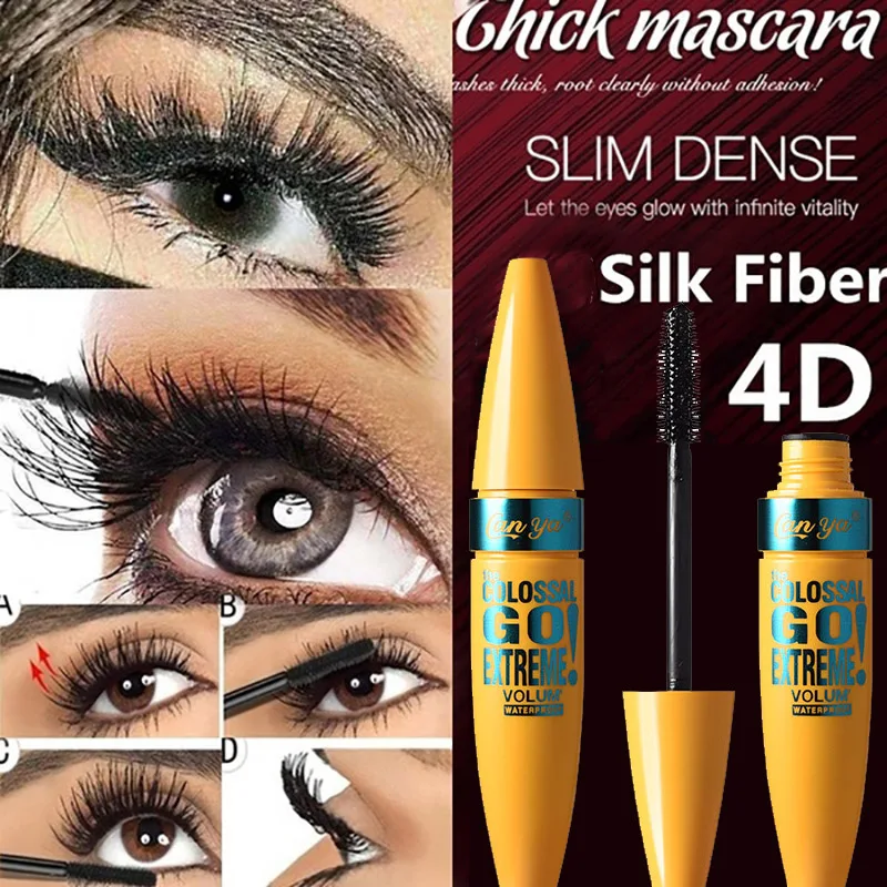 Pudaier Make Up 4d Fiber Lash Mascara Curling Make Up Mink Mascara Gruba gęstość włókien Wodoodporny kosmetyk Długotrwałe podkręcenie