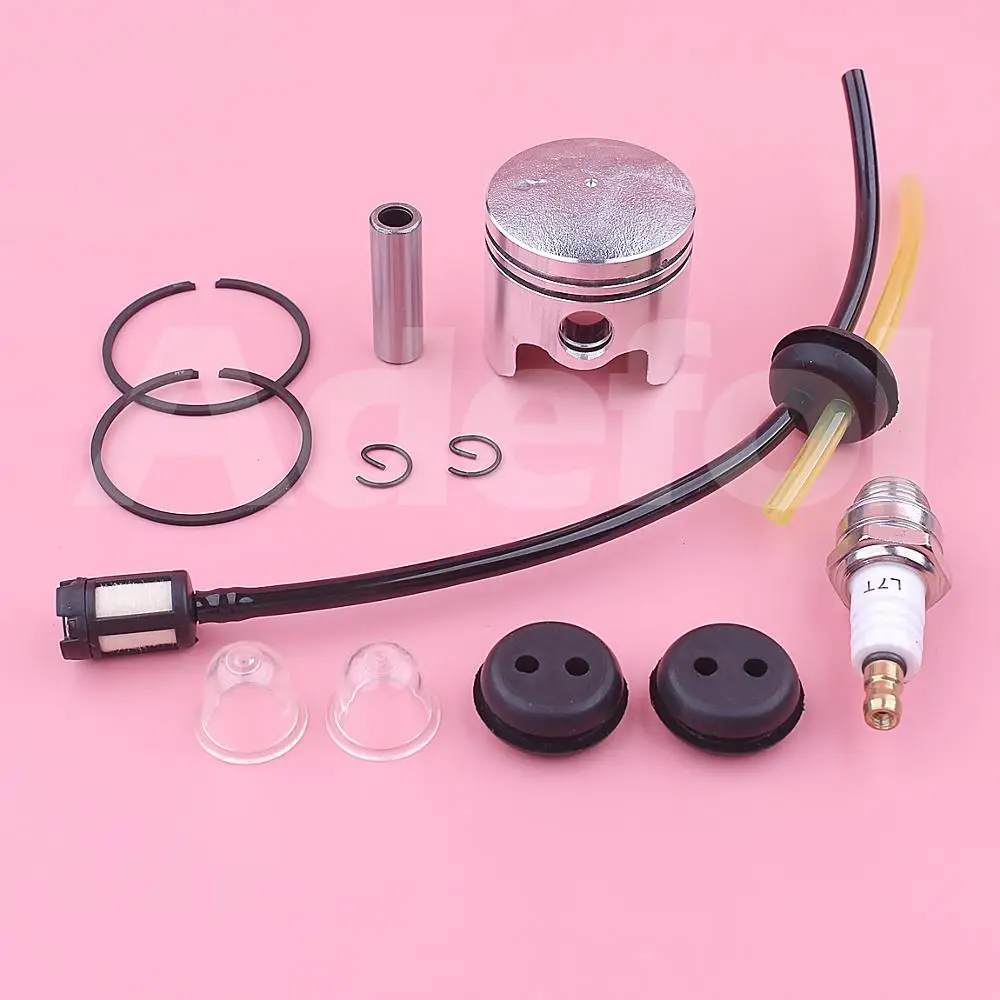 Pistón de 40mm para cortacésped 40-5 430 43cc 1E40F-5 40F-5, desbrozadora con línea de combustible, Kit de bujías de bombilla de imprimación