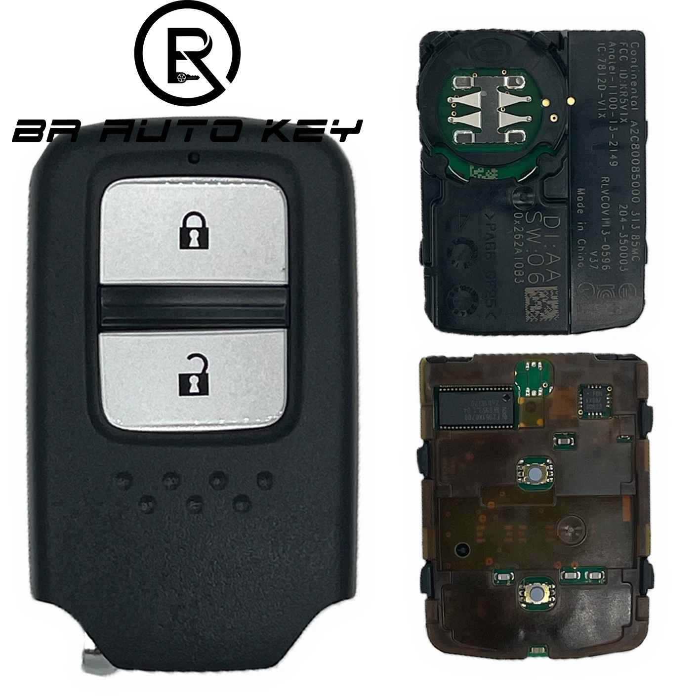 Original d\'oem Intelligent Télécommande Clé Pour Honda Fit BR-V Jazz Navette Vezel 2015 2016 2017 2018 313.8MHz ID47 P/N:72147-T5A-J01