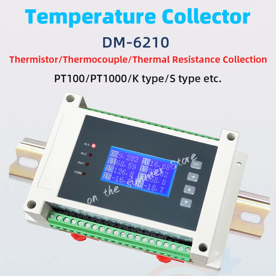 Multi-channel PT100  K-type Isolation Thermocouple Thermal Resistance Temperature Acquisition Module RS485 MODBUS-RTU Collector