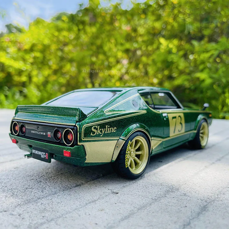 Maisto 1:24 1973 kpgc110 Nissan Skyline 2000 GT-R alloy car model handicraft decoration collection toy tool gift die-casting