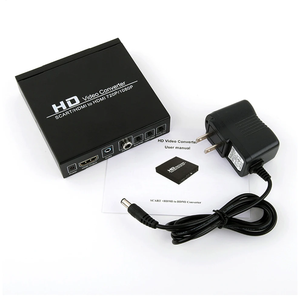 Video Card converter from Scard/HDMI compatible to HDMI  for DVD, set-top box, HD player, Game Console (PS2，PS3，PSP,WII...