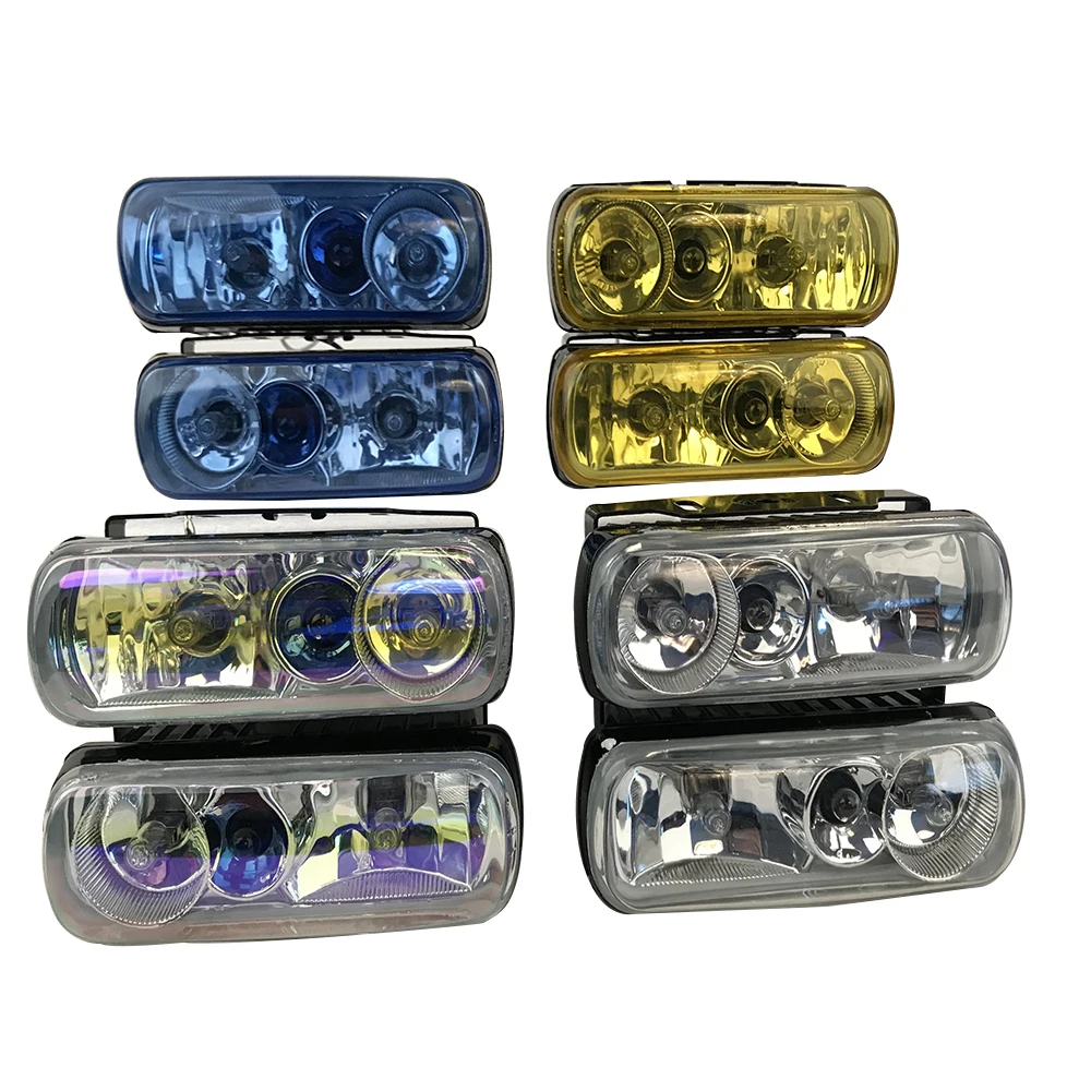 Universal Fog Light Car Front Bumper Automobile Roof Install Home Boat Use Crystal lamp High Quality 3 Color