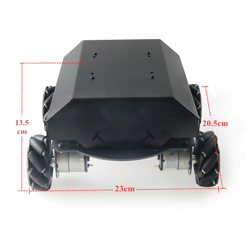 

SZDOIT MC807 2-слойная черная панель умный робот шасси автомобиля с 65 мм колесо Mecanum и 4 шт. двигателей постоянного тока DIY RC умное Металлическое шасси