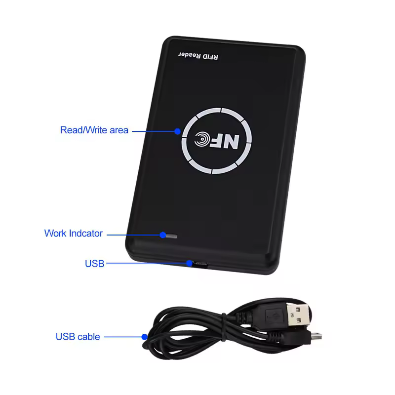 RFID Copier Duplicator 125KHz Key fob NFC Smart Card Reader Writer 13.56MHz Encrypted Programmer USB UID T5577 EM4305 Cards Tags - Image 4