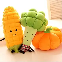 60cm Cute Lovely  Personalized creative vegetable plush doll toys pillows cushions sofa pillows birthday gifts Pumpkin corn doll