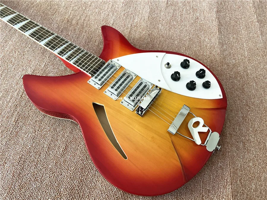 High quality 360/6 string electric guitar tomato scrambled egg color can be customized free shipping