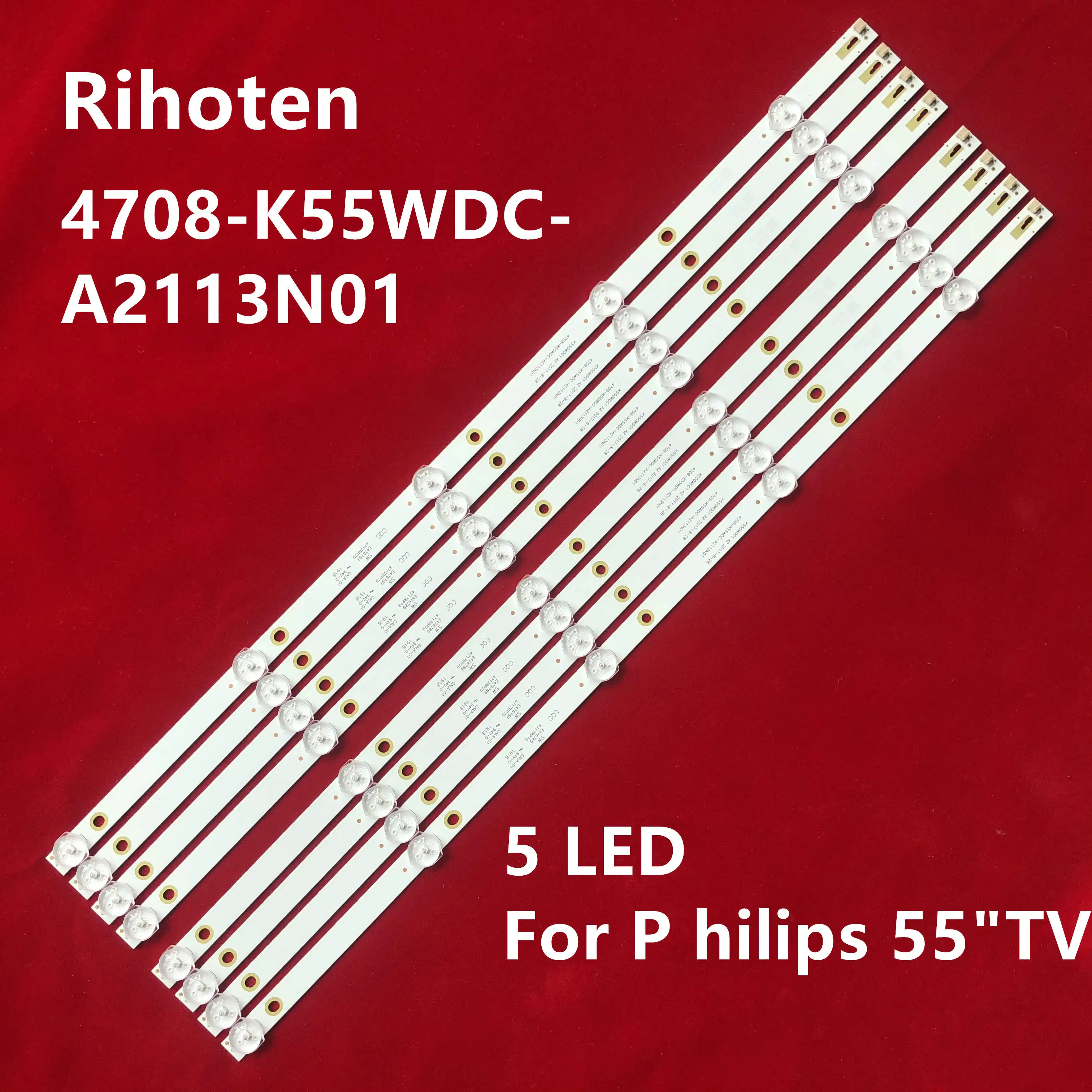 LED Backlight strip 5 lamp For P hilips 55