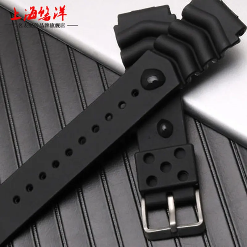 Sports silicone diving rubber strap replacement for seko water ghost canned SKX007K2/SUN065J1 SRP777J1 18 20 22 24mm watch band