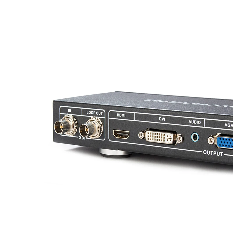 Sdi zu hdmi vga dvi cvbs scaler konverter für broadcast kameras