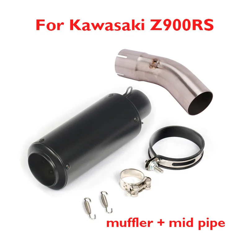 

Slip on Z900RS Motorcycle Exhaust Pipe Escape Muffler Silencer Baffle Middle Link Tube Modified System for Kawasaki Z900RS