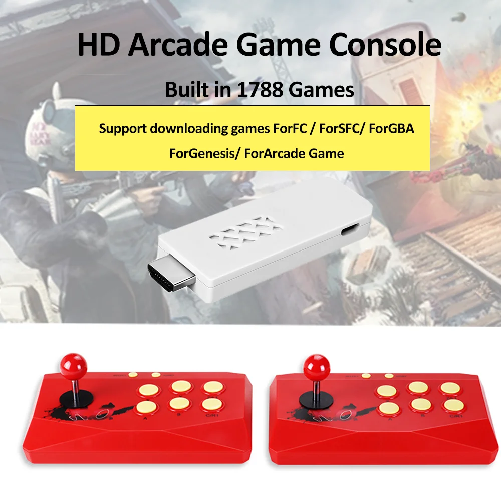 Video Game Consoles 32 Bit Game Stick 4K HDMI-compatible 1788 Retro Classic Games In Mini Consola Wireless Controller For ARCADE