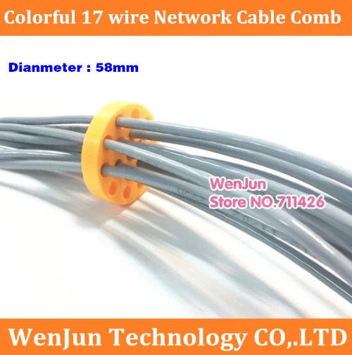 Colorful Round lotus root Network Modular cable lines comb machine Wire harness Arrangement tidy tools for computer room