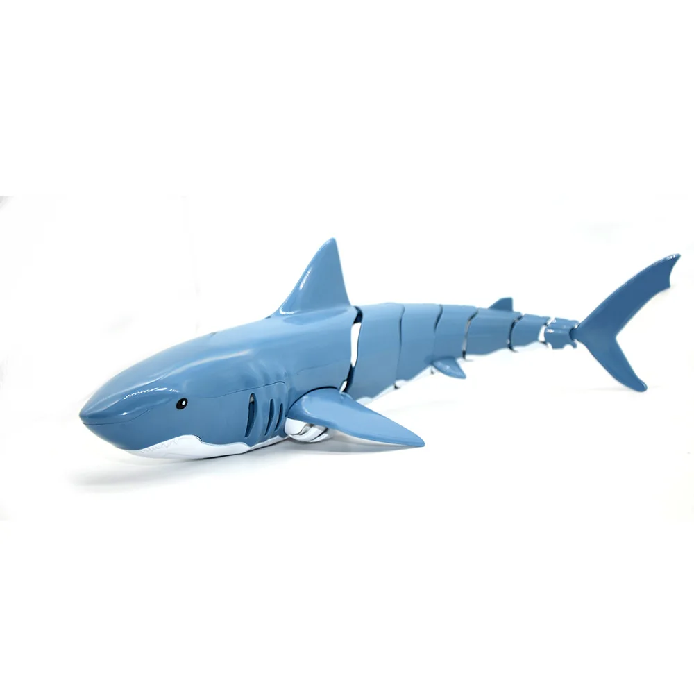 2.4GHz Remote Control Shark Boat USB Rechargeable Toy Shark Boat 4 CH Use Time 20 Minutes  Radio Remote Control Shark