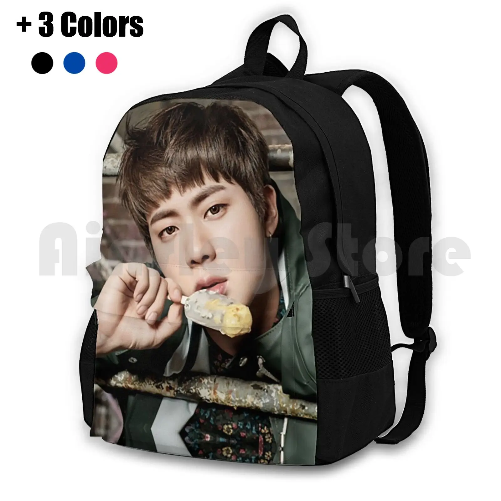 You Never Walk Alone , Jin Outdoor Hiking Backpack Riding Climbing Sports Bag Kpop Kpop Boy Band Kpop Bands Kpop You Never Walk