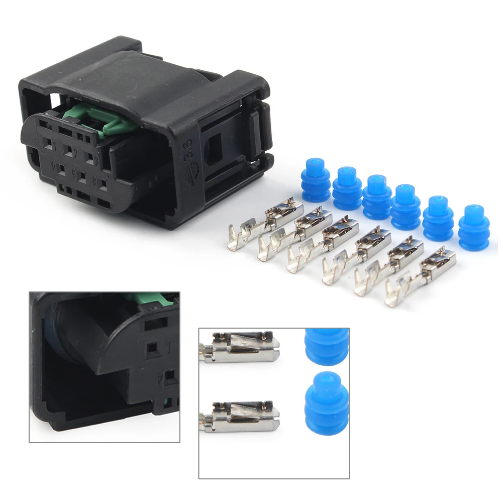 New Connector w 6 Pins and 6 Seals for Bosch Electronic Throttle Body Auto Accessories Parts