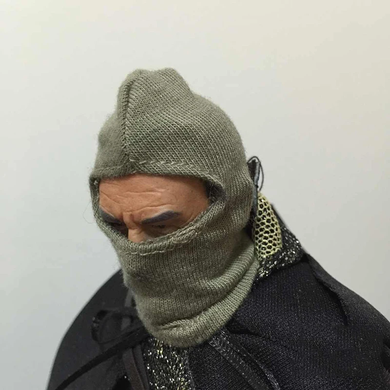 1/6 männer Soldat Gesicht Maske Kalten Kappe Räuber Actical Camouflage Wargame Cp Militärische Hut Zubehör Für 12 Zoll Action Figur modell