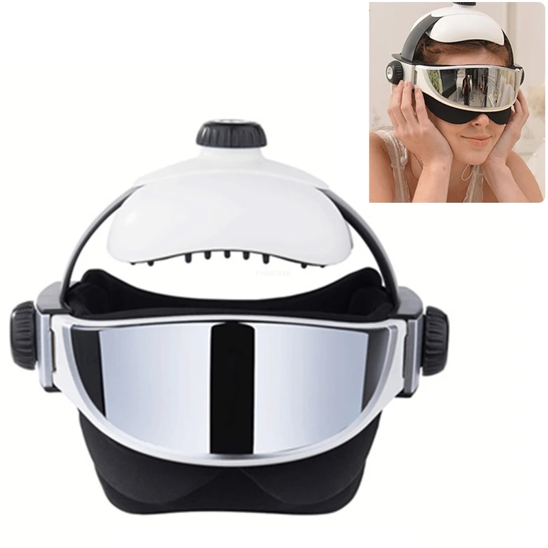 

Electric Head Neck Massager Far Infrared Heating Vibration Eye Mask Massage Air Pressure Muscle Stimulator Health Care