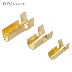 50/100/200/500 Pcs U Shaped Crimping Terminal H62 Brass Wire Buckle Connector Wiring Head 452-1 452-2 451-3 0.2-2mm2