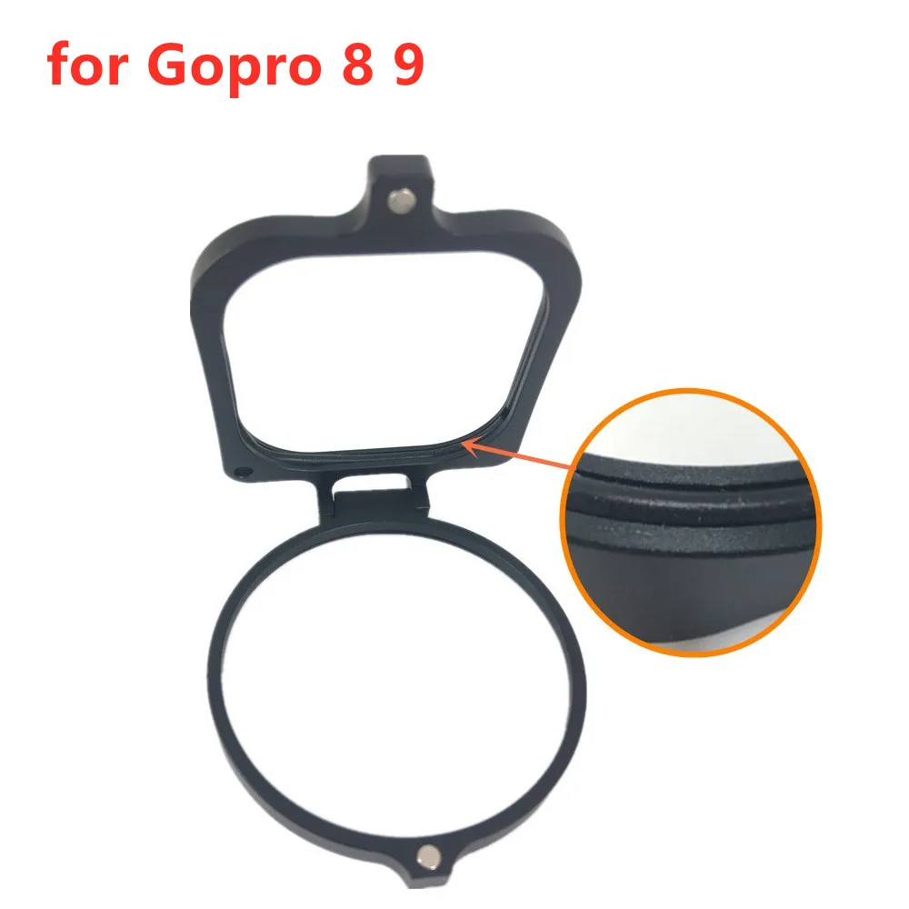 58mm Flip Lens Filter Adapter Cover for Original Case of GoPro Hero12 Black Hero 12 11 10 9 8 7 6 5 Gopro12 to add 58mm Filters