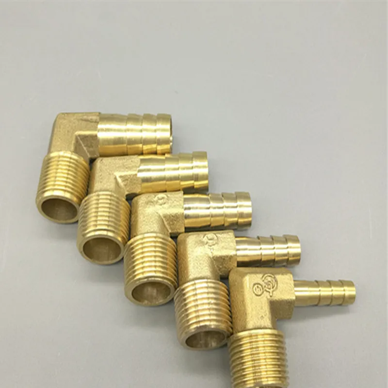 Brass Hose Barb Fitting Elbow 6mm 8mm 10mm 12mm 16mm To 1/4 1/8 1/2 3/8\