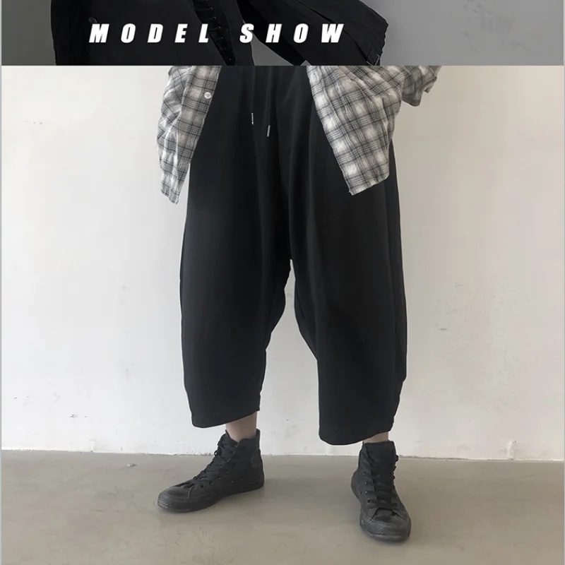 

Ladies Casual Pants Wide Leg Pants Straight Pants Spring And Autumn New Dark Loose Nine Points Design Fashion Trend Is Versatile