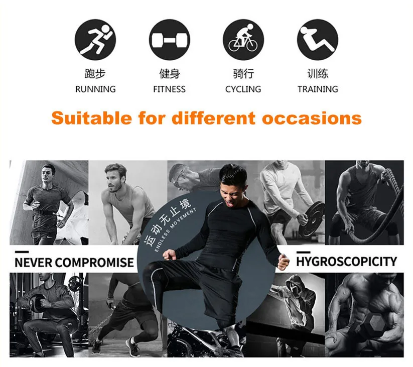 Kompression T Shirt Mann Quick Dry Lauf Gym Fitness Enge Sportswear Sommer Atmungsaktive Spinne Kurzarm T Shirt Männer 2099 – Detail 5