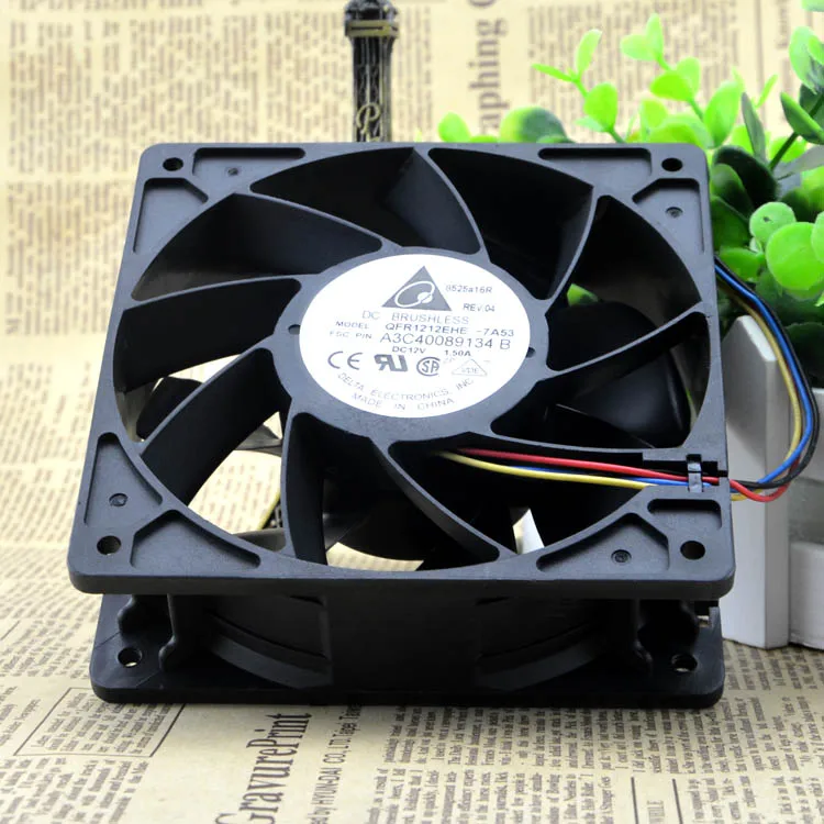 Новое QFR1212EHE 12038 12V1.5A 4PWM защитное охлаждение двигателя