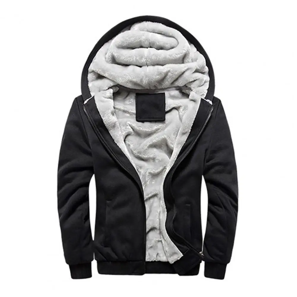 

Men Hoodies Winter Thick Warm Fleece Zipper Hoodies Coat Sportwear Hoodies Sweatshirts jackets for men chamarras para hombre