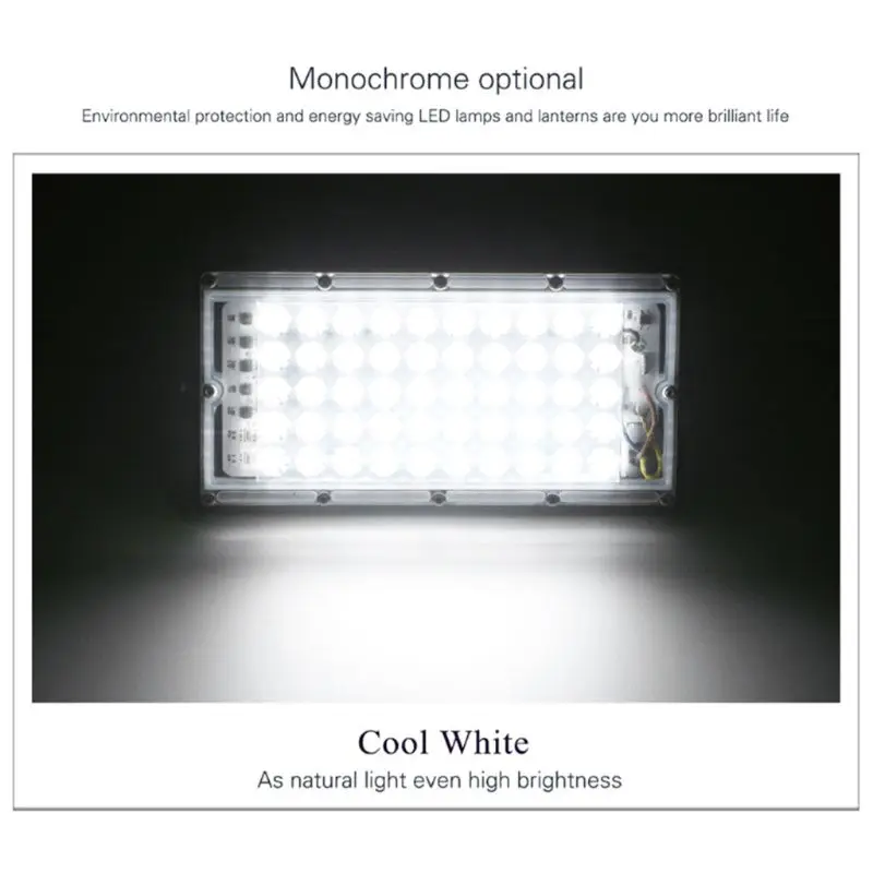 50W LED屋外スポットライト,防水ランプ,IP65防水,フラッシャーライト,110v