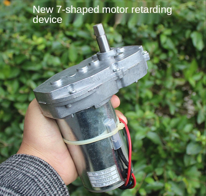 AC220V Rectifier Geared Motor 7-Shaped High-Power High-Torque Permanent Magnet Dc Geared Motor