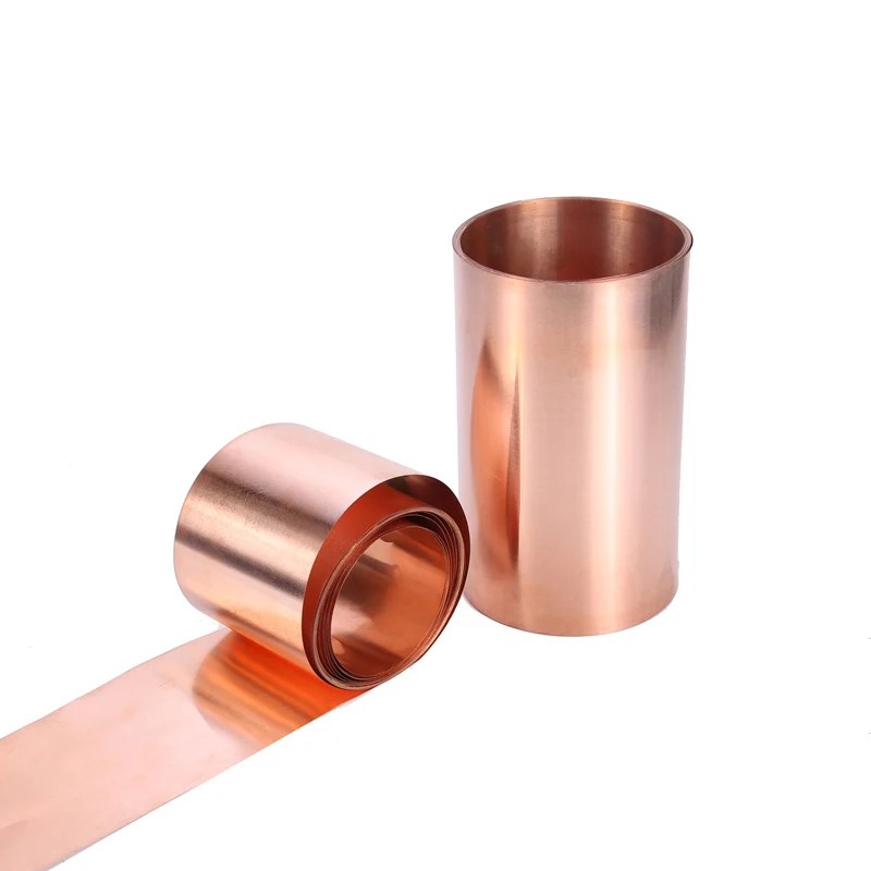 1Meter 99.9% pelat Foil lembaran logam Cu tembaga murni lebar 15-6mm Strip tembaga merah