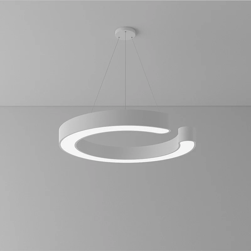 Candeeiro pendente de escritório com luzes led e escritório